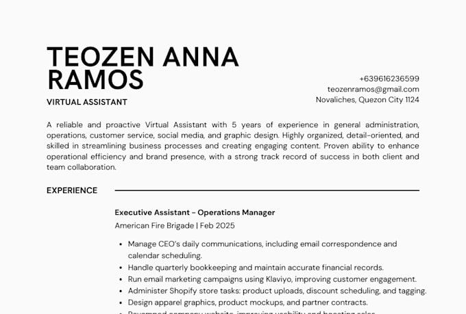 be your executive virtual assistant